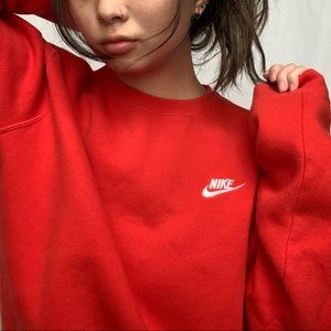 Nike Red Crewneck Sweatshirt